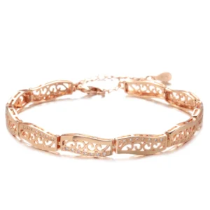 Vintage Wedding Luxury Bracelet – Rose Gold & Zircon